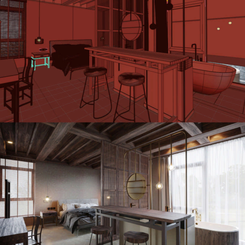 by Caroline Kowal - 3ds Max + Corona (After 5 weeks from scratch)